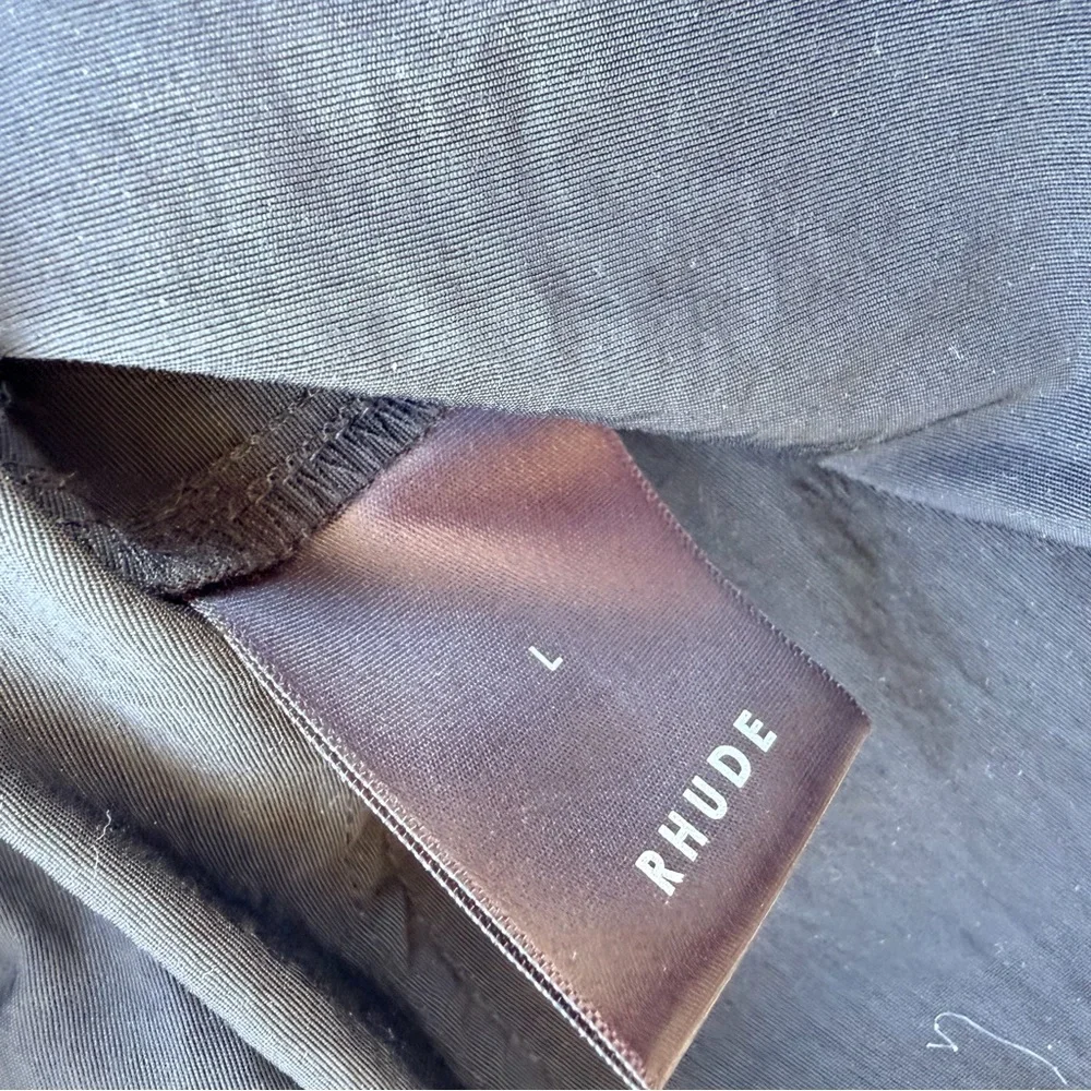 Rhude Rifle Nylon Cargo Pants Black Size Large Made In USA Flight Utility - Picture 4 of 11